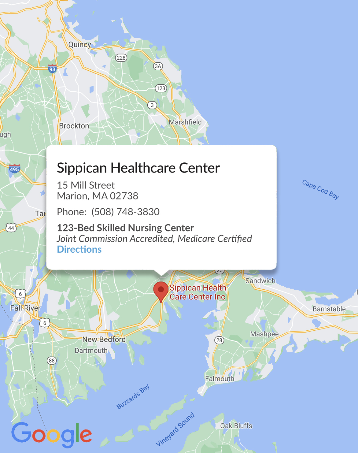 Skilled Nursing Facility, Sippican Healthcare Center Marion, MA