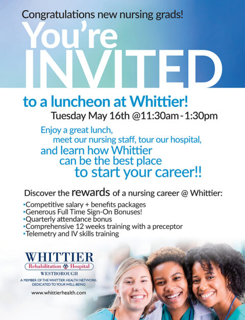 Whittier Rehabilitation Hospital-Westborough New Grad Nursing Luncheon