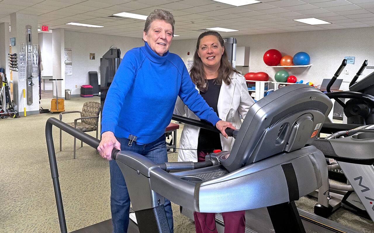 Diane Blunt physical therapy recovery at Whittier Rehabilitation Hospital in Haverhill MA